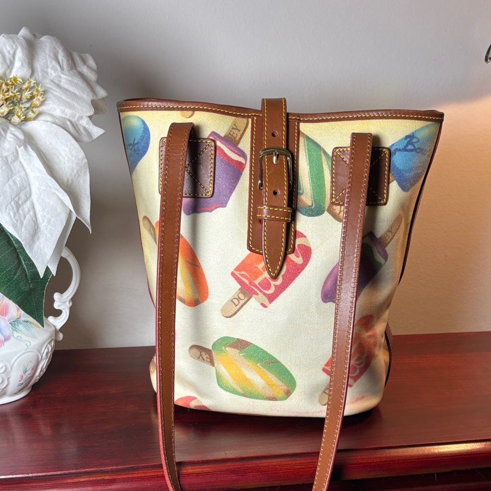 Dooney & Bourke Colorful Ice Cream Print Tote Bag